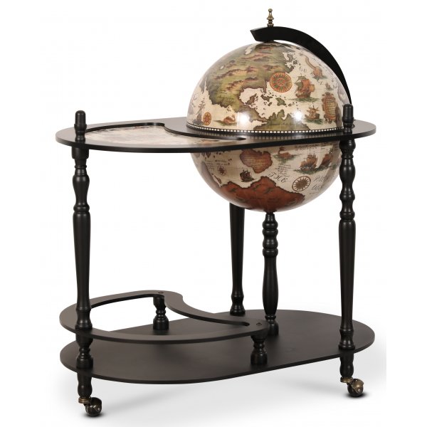 Michelangelo serveringsvagn barglob 81 x 51 cm - Svart/vit Michelangelo serveringsvagn barglob 81 x 51 cm - Svart/vit