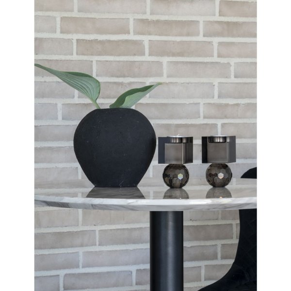 Bolzano Barbord 70 x 70 cm - Marmorimitation/svart