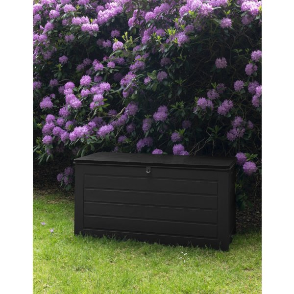 Dubrovnik kussenbox 146,5 x 61 cm 490 liter - Zwart kunststof