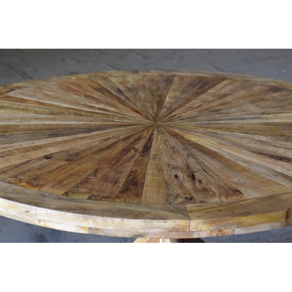 Eettafel 140 cm gerecycled drijfhout