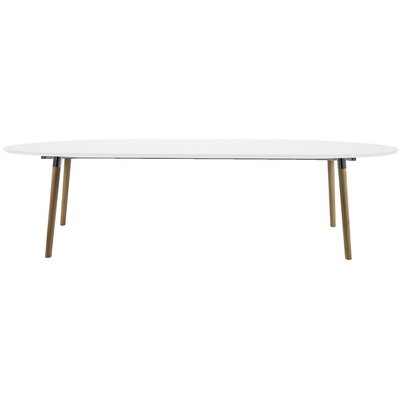 Belina frlngningsbart matbord 170-270 cm - Vit/ek