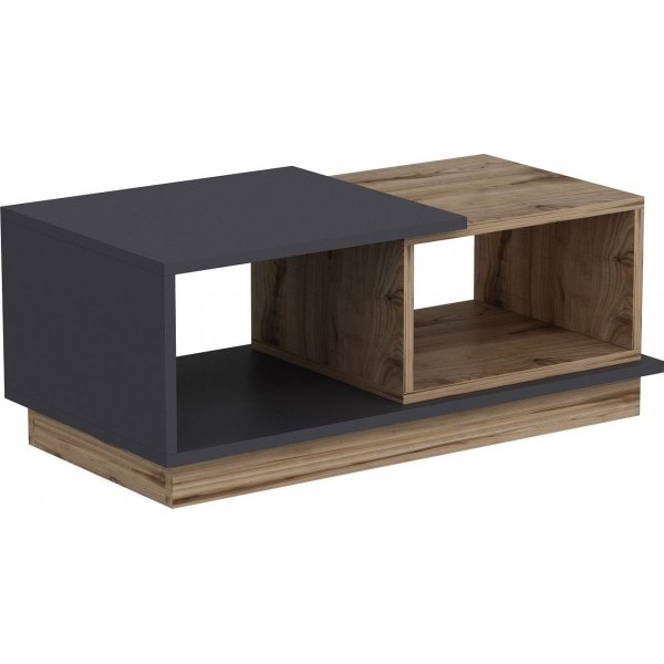 Concept soffbord 90 x 45 cm - Antracit/ek