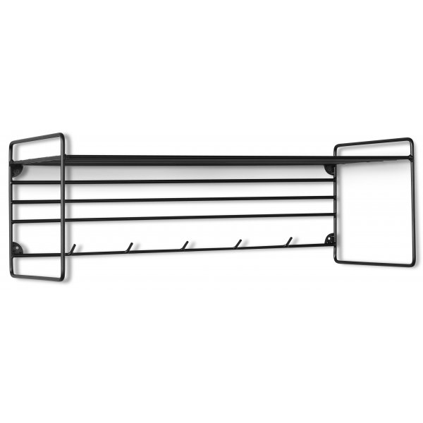 Revel svart hatthylla 80 cm bred Revel svart hatthylla 80 cm bred