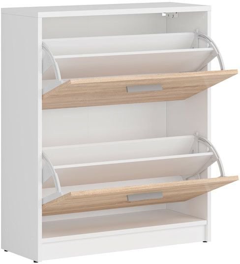 Norbo skoskåp - Vit/ekimitation Norbo skoskåp - Vit/ekimitation