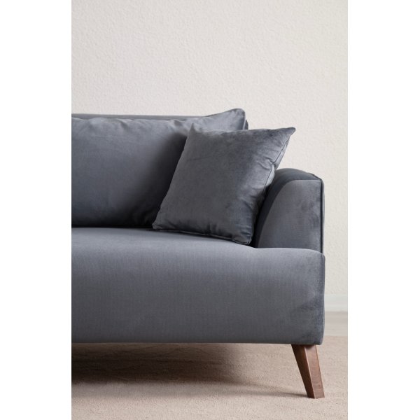 Buhara 3-sits soffa - Mörkgrå Buhara 3-sits soffa - Mörkgrå