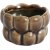 Big Bouble ljuslykta 3-pack - Brun (Glansig)