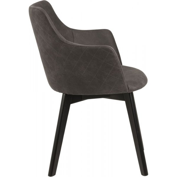 Bella Karmstol - Antracitgrå/svart Bella Karmstol - Antracitgrå/svart