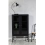 Carl vitrinskp lgt (Highboard) - Svartbetsad ask
