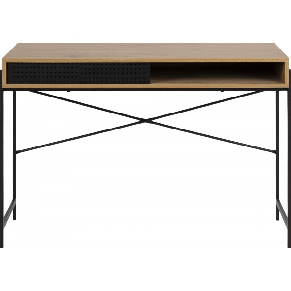 Bureau Angus 110x50 cm - Chne/noir