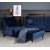 Adena 2-sits soffa i mrkbl sammet + Mbelvrdskit fr textilier