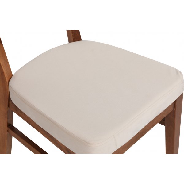 Ensemble de chaises Elma - Noyer/beige
