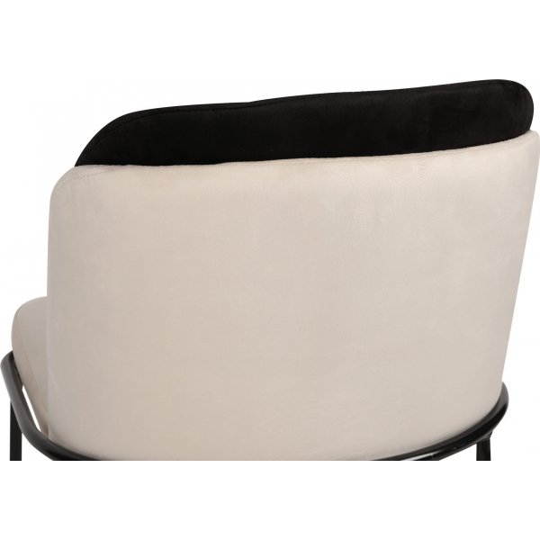 Ensemble de chaises Doris - Noir/blanc crème Ensemble de chaises Doris - Noir/blanc crème