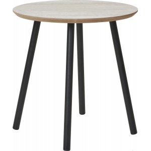 Table d'appoint Aalst 40 cm - Noir/beige