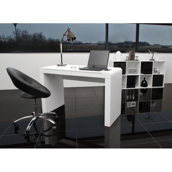 Plump skrivbordsstol - Svart PU