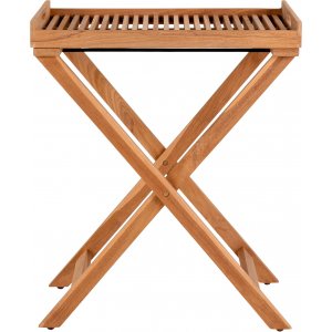 Ronde dienbladtafel 60 x 40 cm - Teak