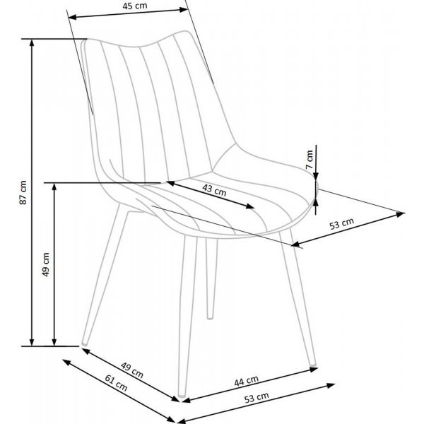 Cadeira matstol 388 - Grön Cadeira matstol 388 - Grön