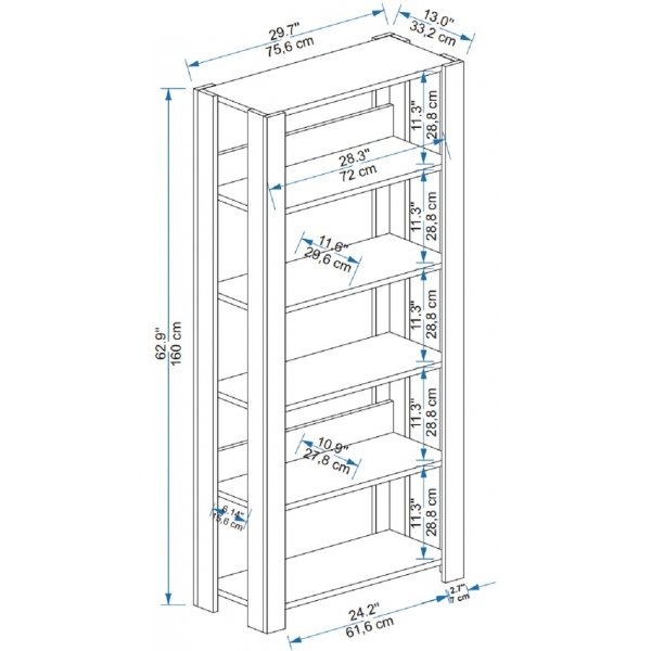 Bibliothèque Sneker - Pin/beige Bibliothèque Sneker - Pin/beige