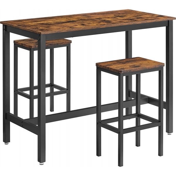 Gunnar bartafelset 120 x 60 cm - Bruin/zwart