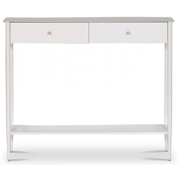 Flash konsolbord 100 x 31 cm - Vit / mssing