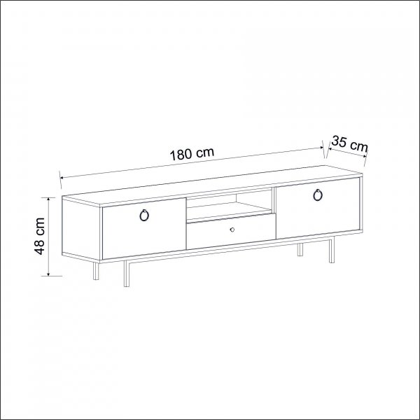 Banc média naturel - Anthracite Banc média naturel - Anthracite