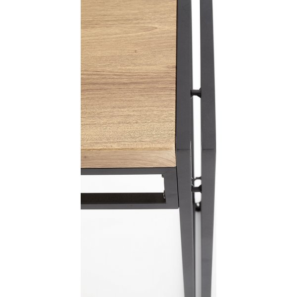 Console Dorine 90 x 35 cm - Chêne/noir Console Dorine 90 x 35 cm - Chêne/noir