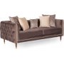 Olympus 2-sits soffa - Brun