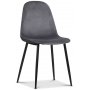 Seat matgrupp, runt matbord med 4 st Carisma sammetsstolar - Vit/Gr