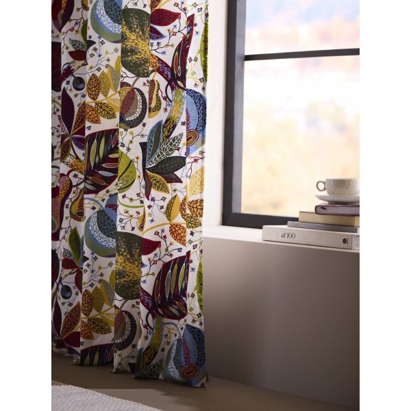 Rideau A&E lot de 2 2 x 145 x 250 cm - Rouge