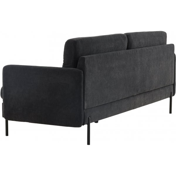 Antibes 2-sits soffa - Svart/Mörkgrå Antibes 2-sits soffa - Svart/Mörkgrå