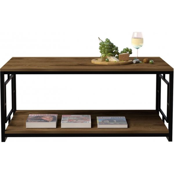 Kelvin soffbord 120 x 60 cm - Valnöt/svart Kelvin soffbord 120 x 60 cm - Valnöt/svart