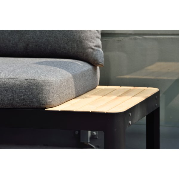 Portals lounge groep 1 - Zwart/teak