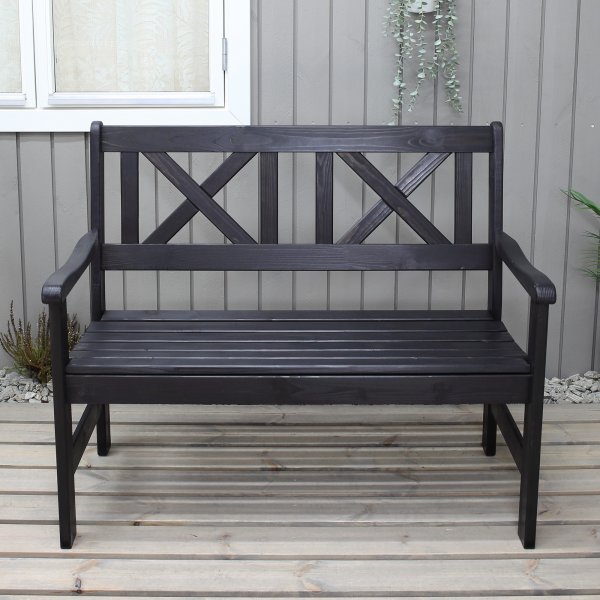 Europe tuinbank 2-zits - Zwart