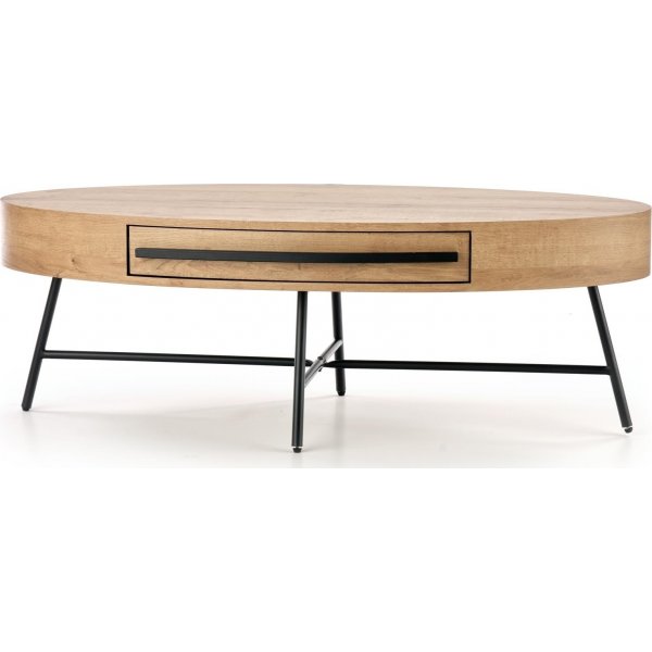 Table basse Carolina 120 x 60 cm - Chêne/noir Table basse Carolina 120 x 60 cm - Chêne/noir