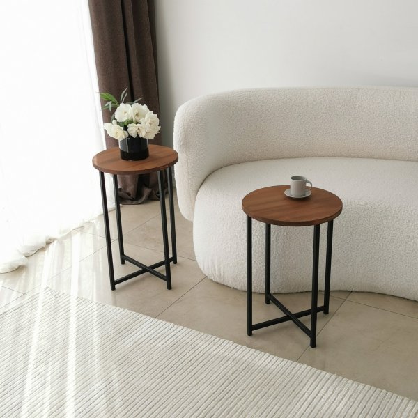 Table basse Neta Ø35/35 cm - Chêne Table basse Neta Ø35/35 cm - Chêne