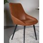Chaise de salle  manger Louis - Marron