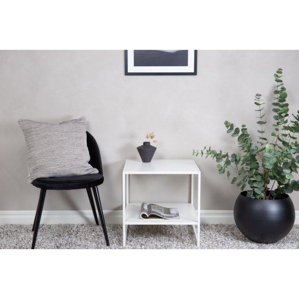 Table d'appoint Train avec étagère 50,8 x 50,8 cm - Blanc Table d'appoint Train avec étagère 50,8 x 50,8 cm - Blanc