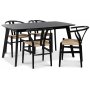 Oliver matbord 150 cm - Svart / HPL