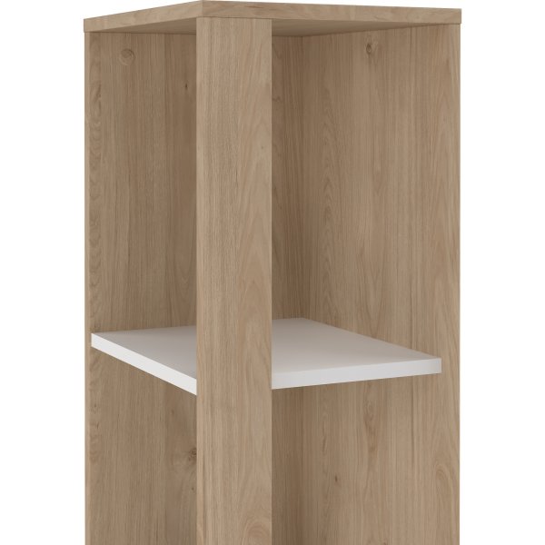 Bibliothèque d\\\'angle Sign - Blanc/hickory Bibliothèque d\\\'angle Sign - Blanc/hickory