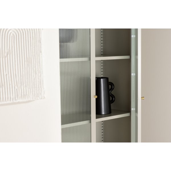 Lima vitrinskåp beige Lima vitrinskåp beige