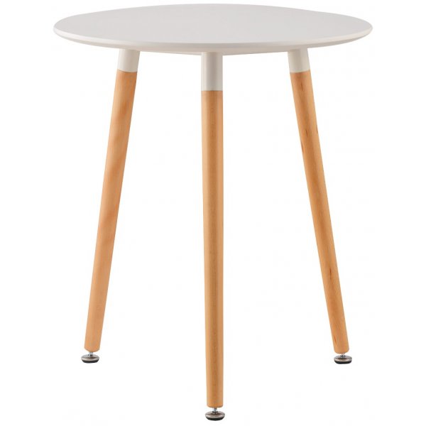Lingo runt matbord 80 cm - Vit/bok