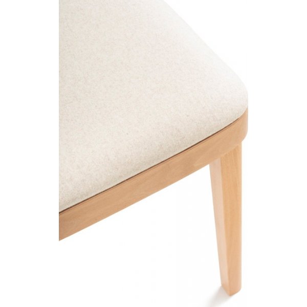 Chaise de salle  manger solide - Couleur optionnelle du cadre et du rembourrage