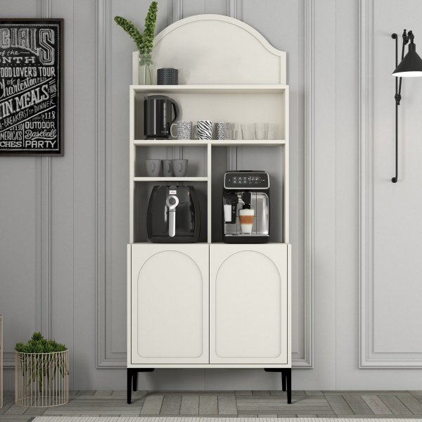 Lyon köksskåp 80 cm - Cream/svart Lyon köksskåp 80 cm - Cream/svart