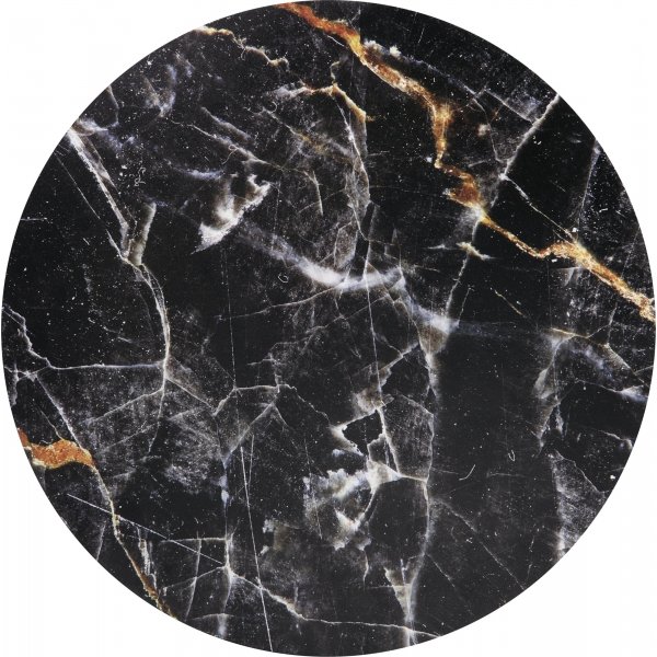 Table basse Harissa 42 cm - Marbre noir/noir