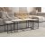 Ensemble de table basse Defne - Noir/marbre