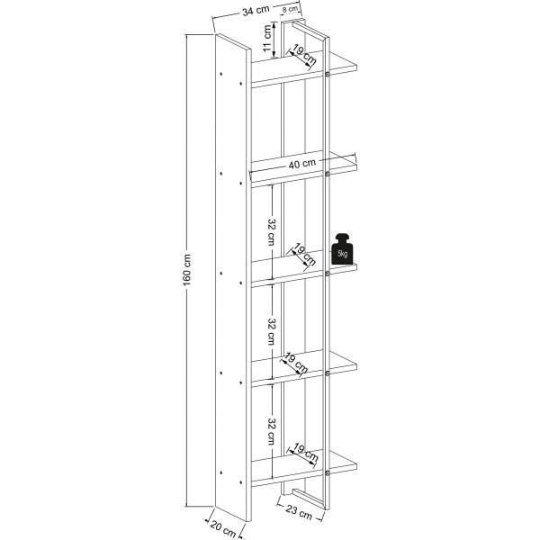 Simge bokhylla - Ek Simge bokhylla - Ek