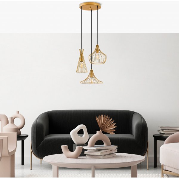 Mezo taklampa N-1299 - Guld Mezo taklampa N-1299 - Guld