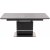 Martin matbord 160-200 x 90 cm - Mrkgr/svart
