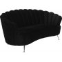 Signy 2-sits soffa - Svart velour