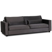 Adore Loungesoffa 4-sits soffa - Silvergrå (sammet) Adore Loungesoffa 4-sits soffa - Silvergrå (sammet)