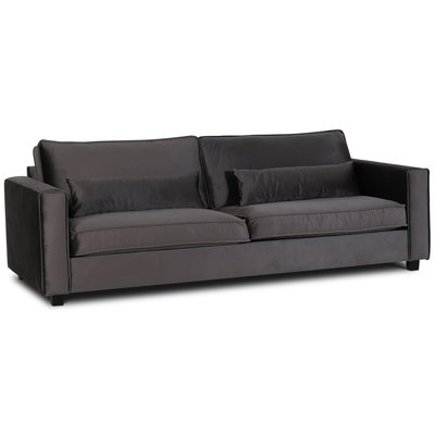 Adore Loungesoffa 4-sits soffa - Silvergr (sammet)